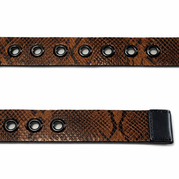 ♥️FATHER\'S DAY! Via Spiga Textured Leather Belt Brown Luxe Men\'s NEW - S main image 7